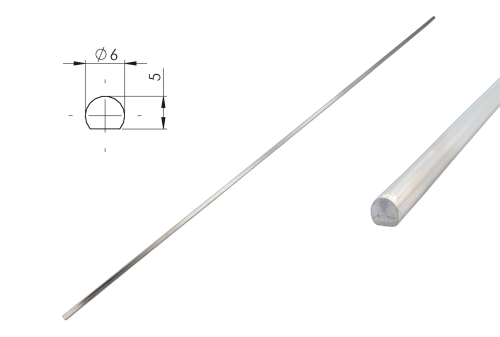 MASNI Bar for Rotating Bar Locks, 6x5 mm